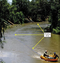 HERBI survey towed from a manned boat