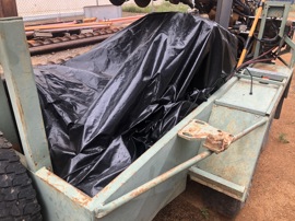 Auger rig weather tarp