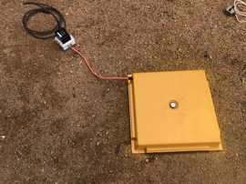 Rigid 500mmx500mm spiral receiver coils.