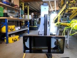 AgTEM touchscreen IP68 and GNSS antenna.