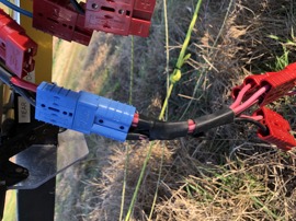 Adaptor for using drawbar cables as Tx loop cables