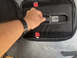 Chest mount quick release of computer