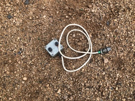TerraTEM Transmitter loop connector for single wire hand laid