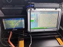 Trimble GFX350 display and NAV500 antenna