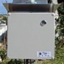 Floodplain Harvesting RTU Cat M1 ML417 in 180x180 enclosure with shield and 5W solar panel